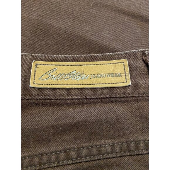 Bill Blass Brown Cotton Women's Easy Fit Pants Size 12 - Picture 8 of 13